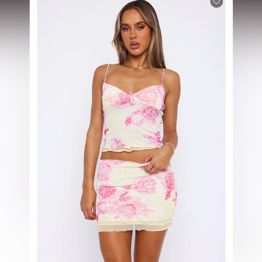 Floral Pink and Yellow Set